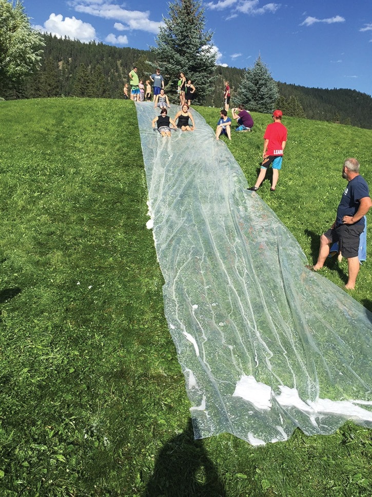sub Pop-Up Park slip and slide