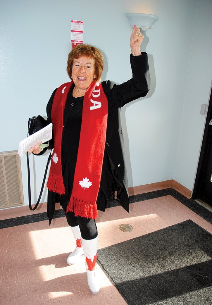 mly Donna Ford cheers for Canada