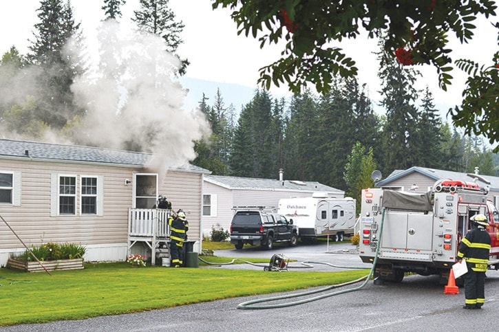mly mobile home fire Friday