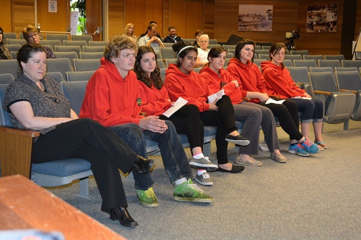 mly Junior Council at city hall