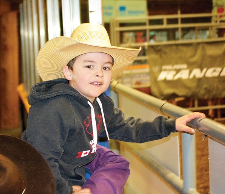 mly little cowboy at Saturday's Indoor Rodeo