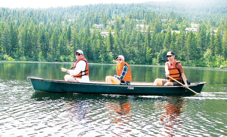 mly Canoeing on Williams LAke