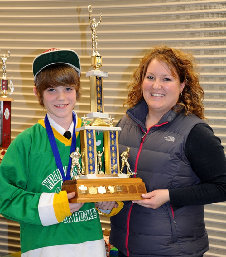 Dylan Telford takes home Peewee division MVP