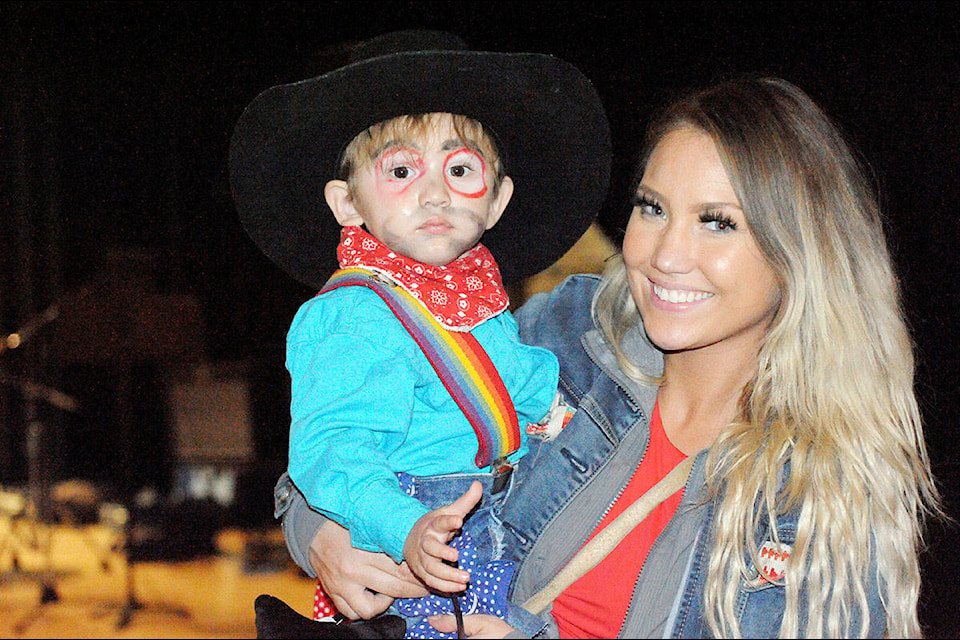 Mimi Sellars and her youngest Lewis were just some of the many guests who attended the Punky Lake Halloween Party Friday evening in the Gibraltar Room. Angie Mindus photos