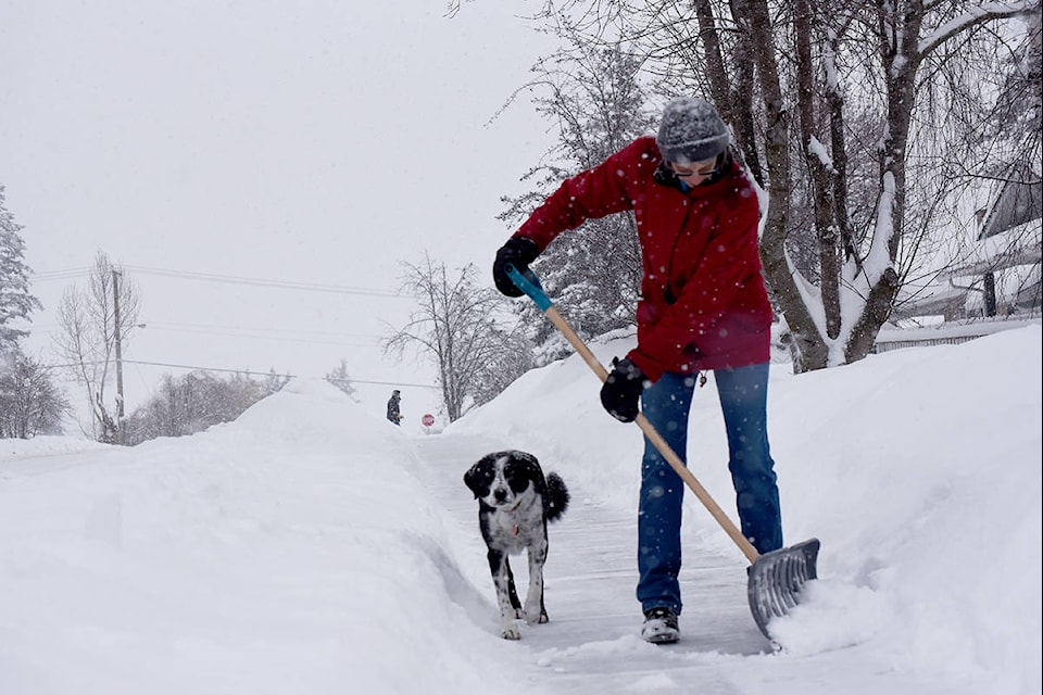 Snow removal was on the top of everyone’s list Wednesday morning, as heavy snow came down in the region. Angie Mindus photos