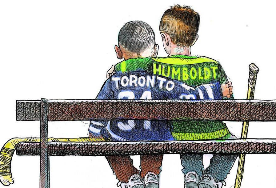 Cartoonist captures public mood following Toronto, Humboldt tragedies