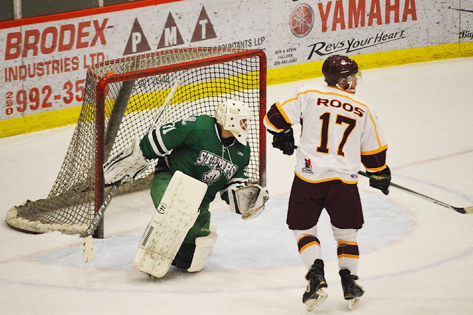 Hanging out in front of the net paid off for Justin Fulton, who scored the goal of the night.