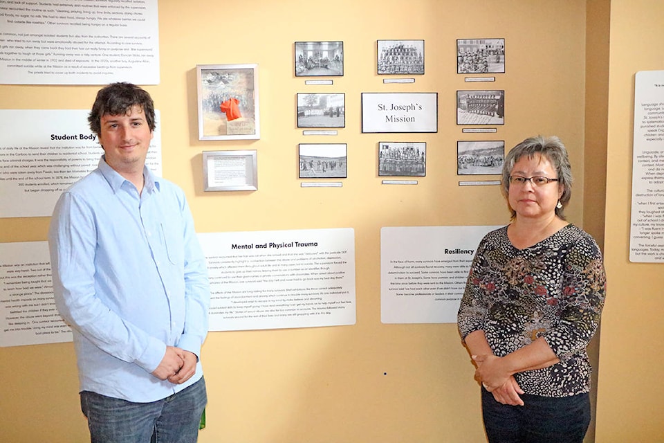 The majority of the Museum of the Cariboo Chilcotin’s new exhibit on St. Joseph’s mission residential school is based on oral reports by survivors compiled by muesum coordinator Joe Borsato and edited by residential school survivor Phyllis Webstad. Patrick Davies photo.
