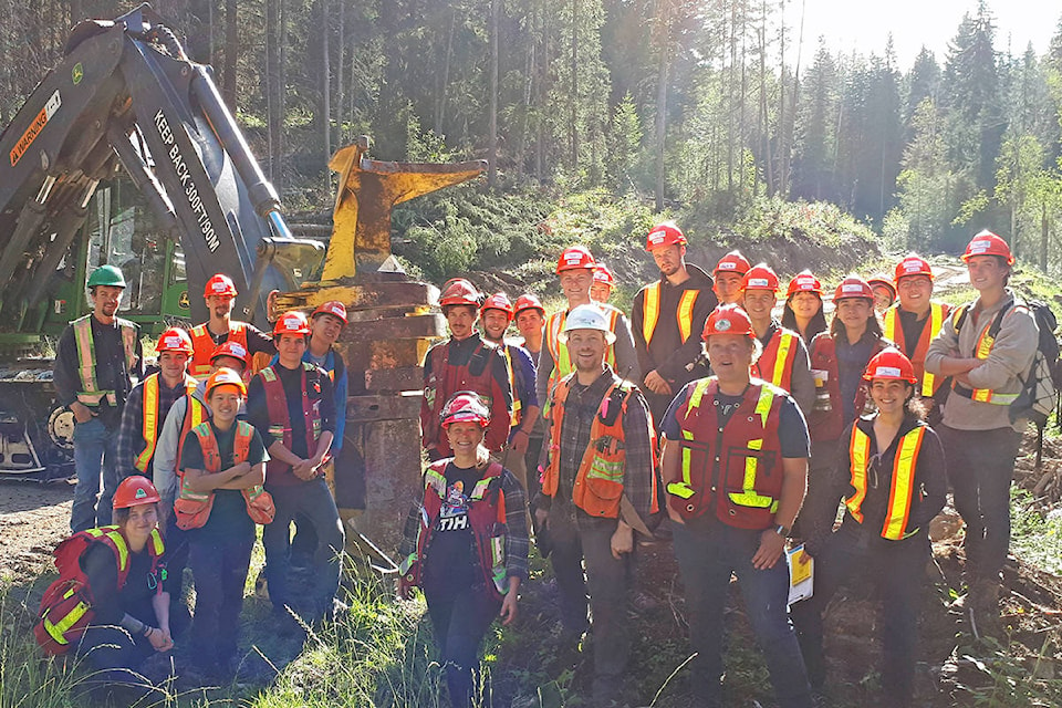 Photo submitted This year 39 students came from UBC to the Alex Fraser Research Forest to get some field experience.