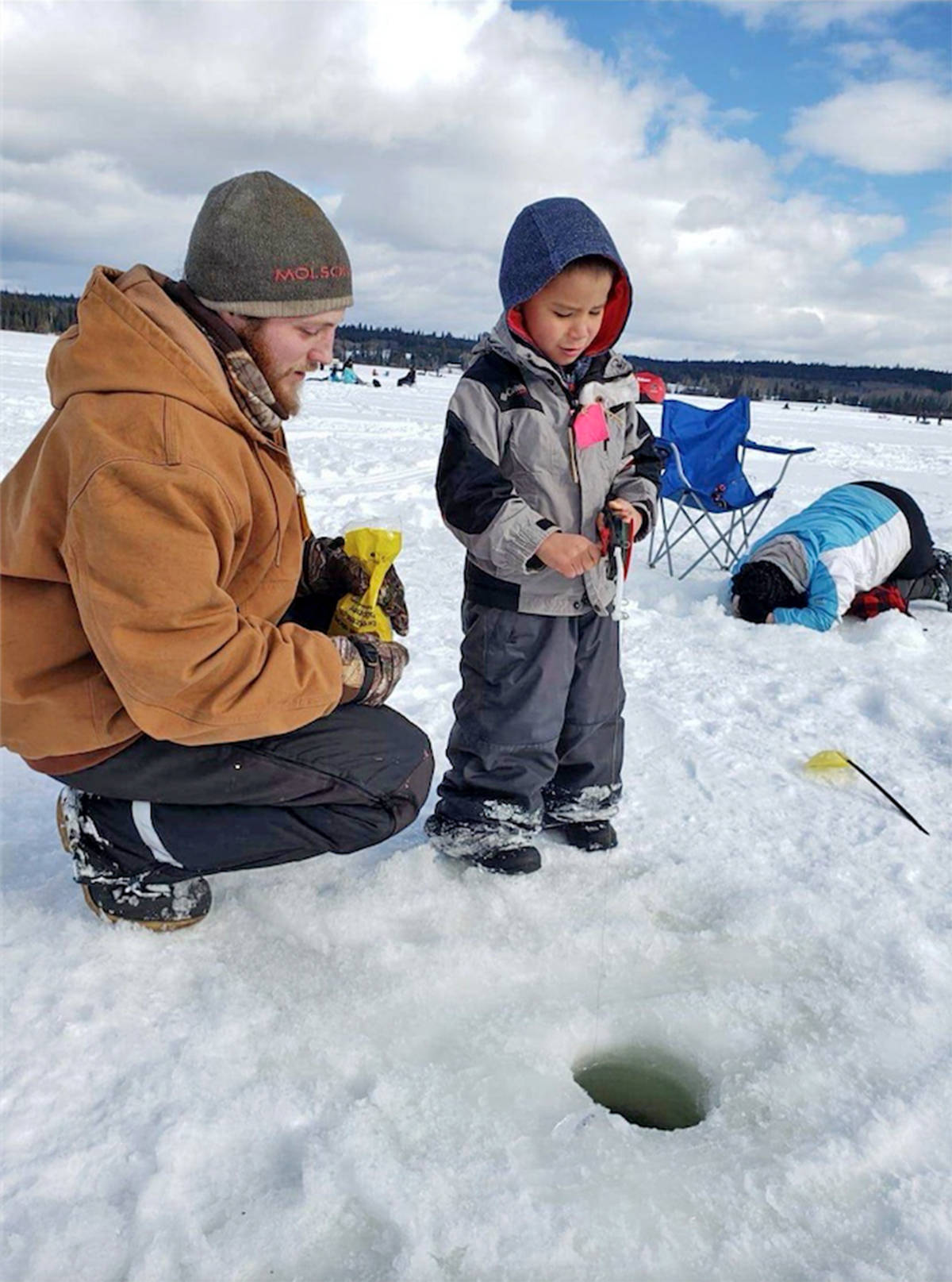 Upwards of 200 people take part in first 150 Mile Elementary Family Ice  Fishing Derby - The Williams Lake Tribune