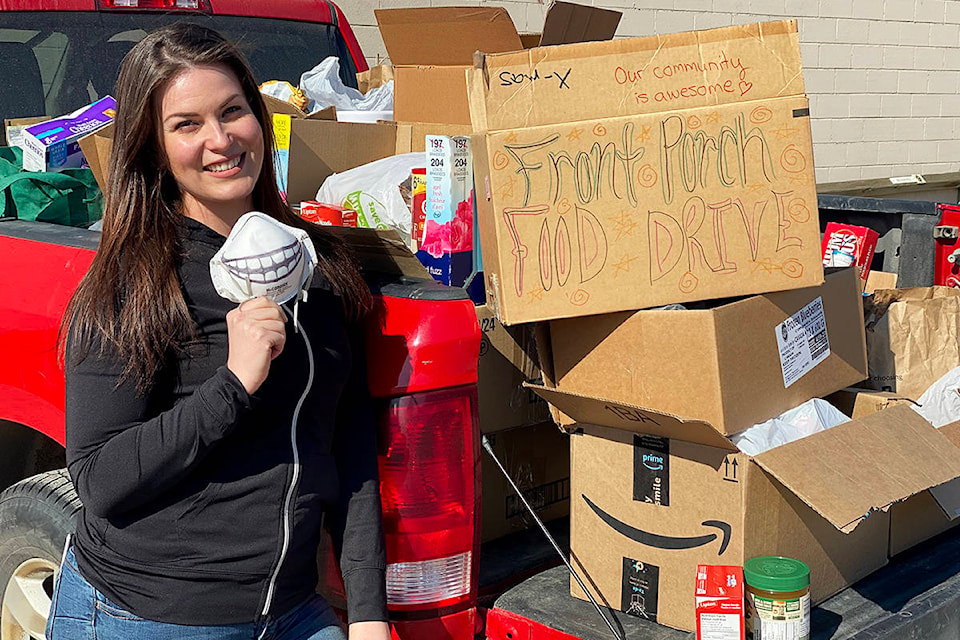 One Food Drive to Rule Them All organizer Hattie Deyo, who owns and operates Hattie and Amos Entertainment Company with her husband Amos, has spearheaded fundraisers in the community in the past as well. (Angie Mindus photo - Williams Lake Tribune)