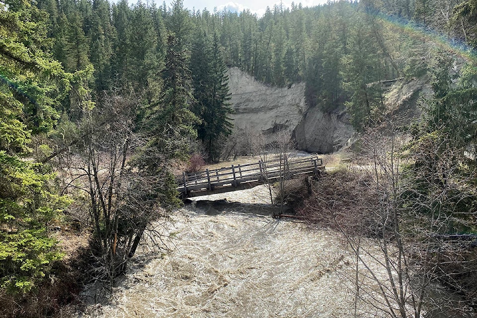 Several bridges in the Williams Lake River Valley have been compromised due to flooding.(Angie Mindus photo - Williams Lake Tribune)