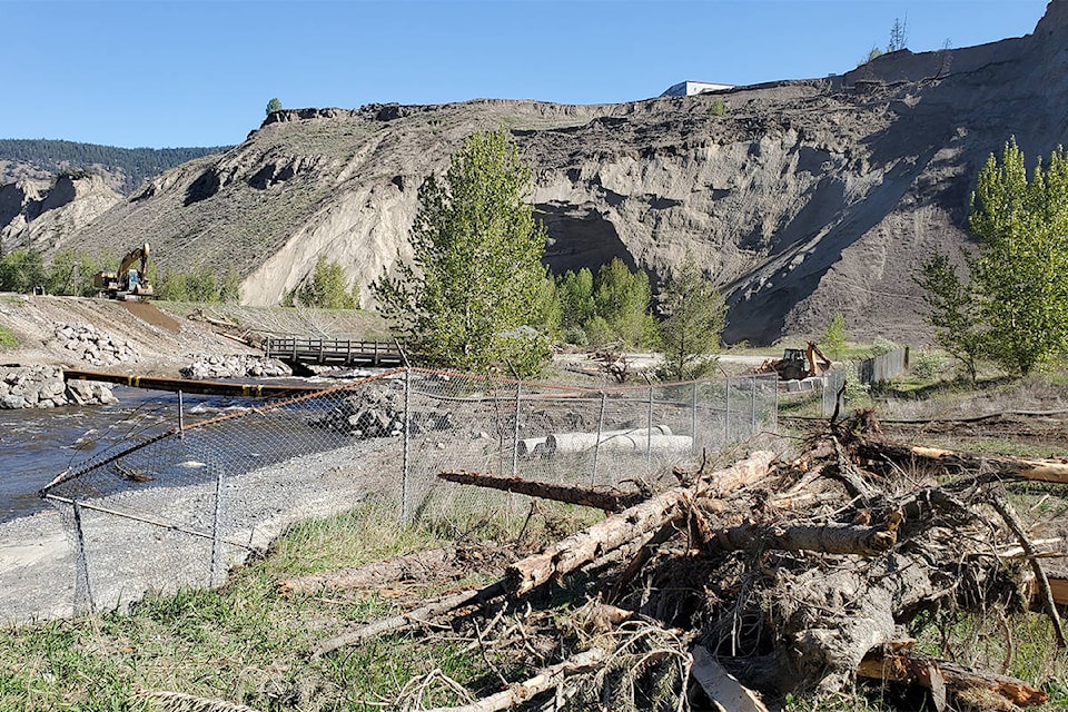 With flooding repair work continuing in the Williams Lake river valley the area remains closed to the public. (Monica Lamb-Yorski photo - Williams Lake Tribune)
