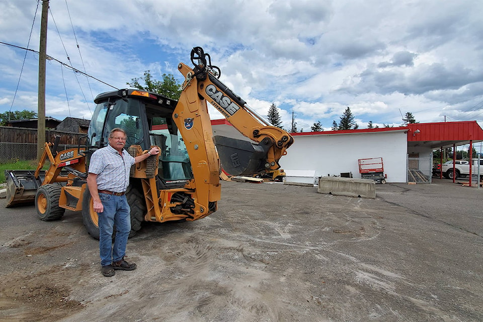 Owner Wayne Peterson of Integra Tire and Auto Centre said the commercial truck shop will be moving into former Glendale Trading Ltd. store run by owner Elke and Karl Reiner for many years. (Monica Lamb-Yorski photo - Williams Lake Tribune)