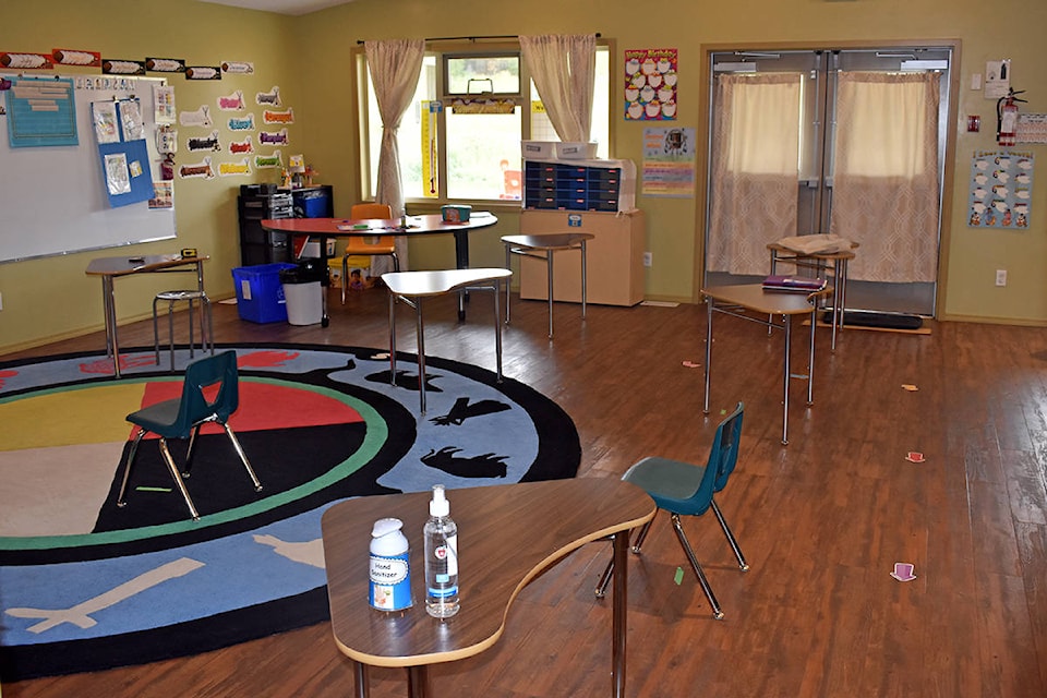 A cleaner has been hired to wipe down high surface areas and clean washrooms throughout the day at Little Chiefs Primary School. Further cleaning is completed in the evening by the school’s custodian. (Rebecca Dyok photo)