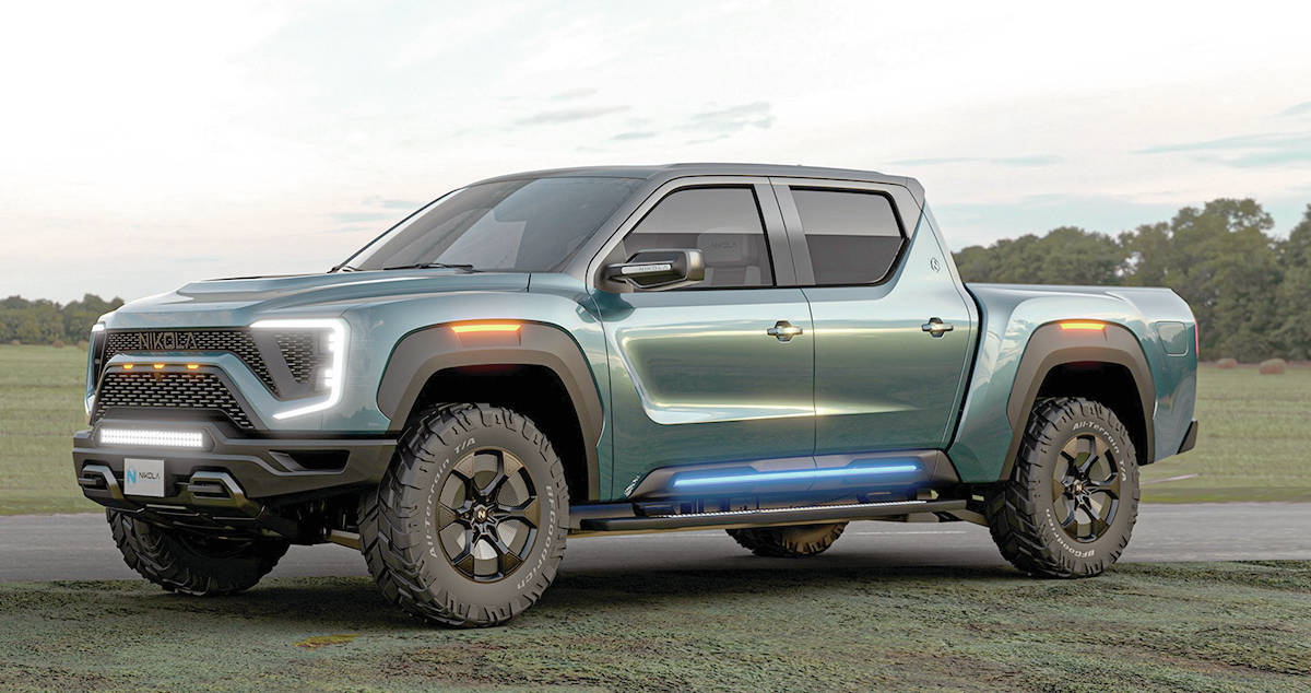 The Nicola Badger will get General Motors Ultium-brand batteries, and GM will get $2 billion in Nicola stock. PHOTO: NICOLA