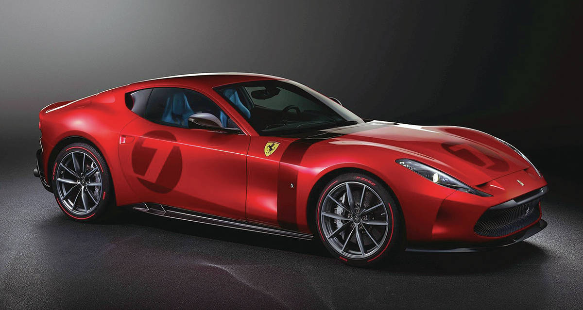 This Ferrari 812 Superfast Omologata is the only one in existence, specially designed for the customer. PHOTO: FERRARI