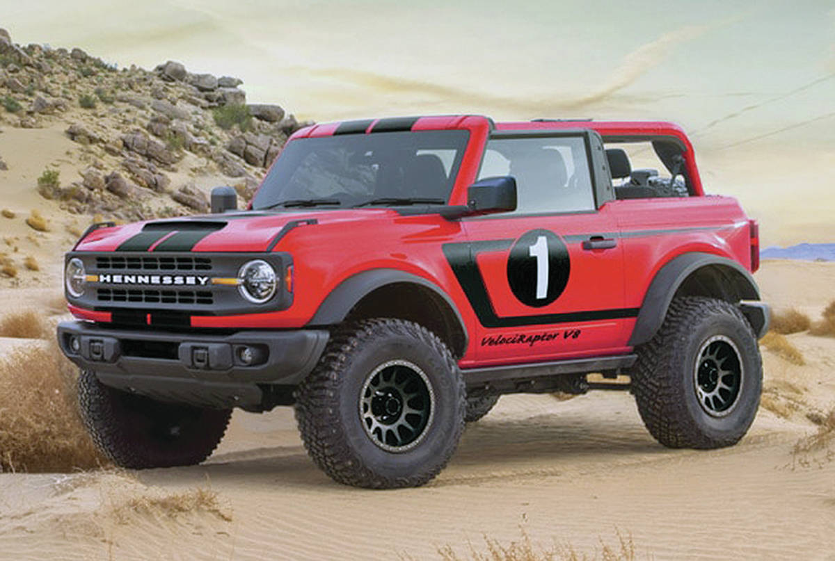 How about a Ford Bronco with a supercharged 5.0-litre V-8 engine? PHOTO: HENNESSEY