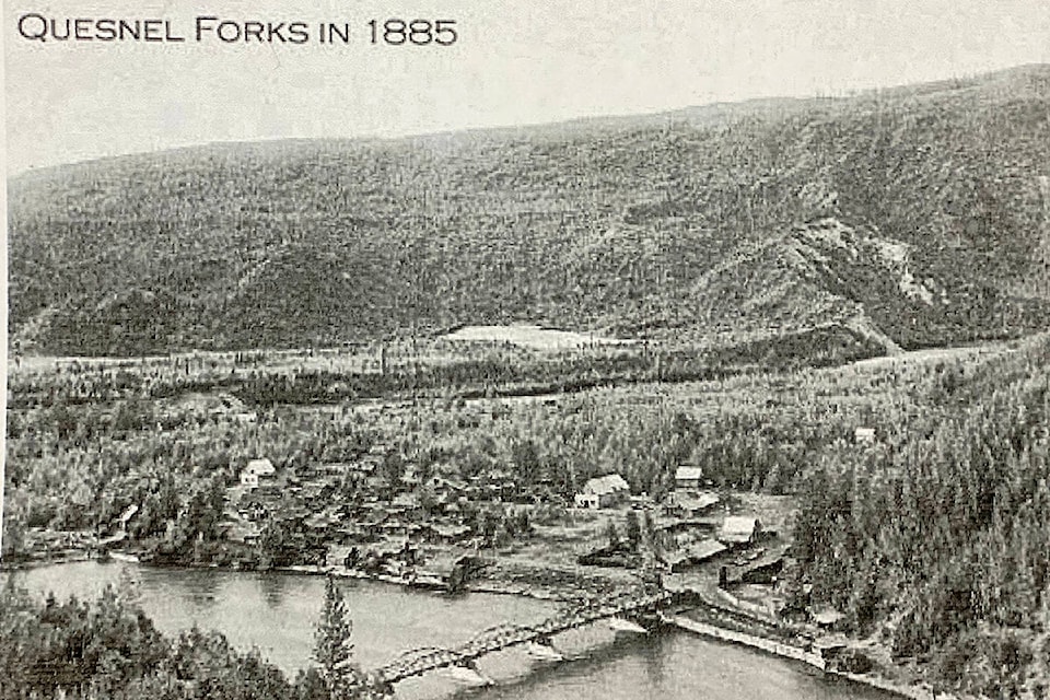 The townsite of Quesnel Forks, circa 1885. (Photo submitted)