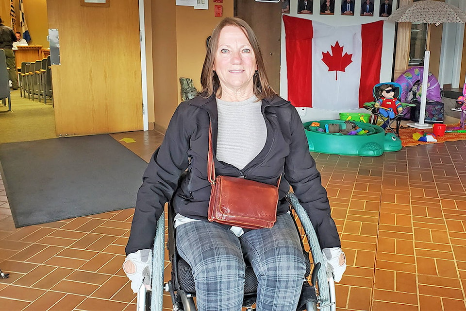 Williams Lake Accessibility Advisory Committee chair Maureen Straza is an advocate for others after she experienced a spinal cord injury in 2014. (Monica Lamb-Yorski photo - Williams Lake Tribune)