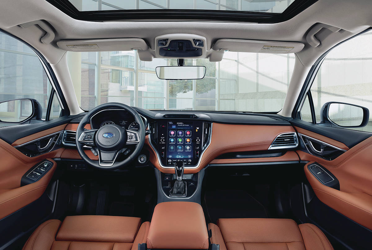 The upper trims look downright luxurious, although budget-minded buyers can park the base Legacy in their driveways for as little as $28,950 including destination charges and fees. PHOTO: SUBARU