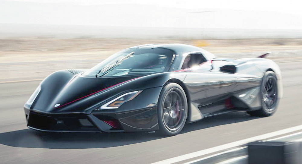 Earlier this year, over a 3.7-kilometre straightaway, a midengine Tuatara supercar achieved two-way average speed of 452 km/h.