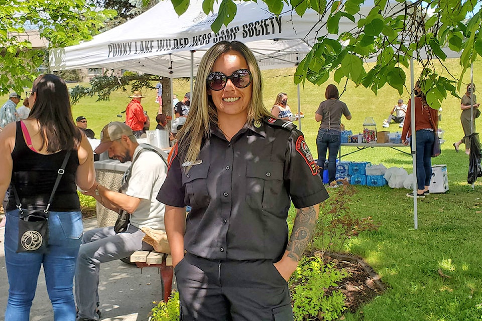 Danielle Gilpin is the chief emergency planning co-ordinator for the Tsilhqot’in National Government’s emergency operations centre. (Monica Lamb-Yorski photo - Williams Lake Tribune)