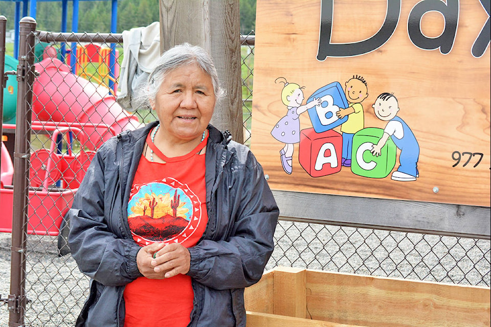 Myrtle Johnson of Esketemc has been awarded a 2021 Child Care Award of Excellence by the Ministry of Children and Family Development. (Monica Lamb-Yorski photo - Williams Lake Tribune)