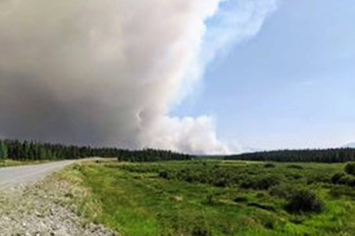 Update Highway 20 near Kleena Kleene reopened with pilot car through Big Stick fire burn The