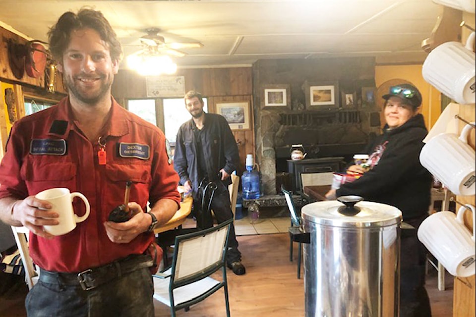 Crooked Lake Resort’s dining room is busy serving meals to firefighters and contractors. (Photo submitted)