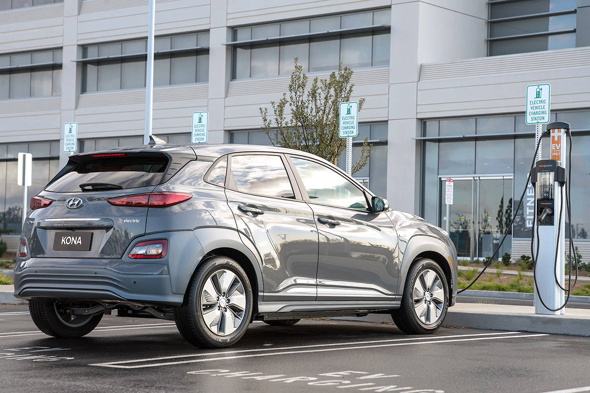 With more EV range comes longer charge times. The trick is that once the Kona Electric is fully charged, keep it topped up the same way you keep your cell phone fully charged. Do that and very rarely will the vehicle require nine-plus hours for a full charge using a 240-volt Level 2 home station. PHOTO: HYUNDAI