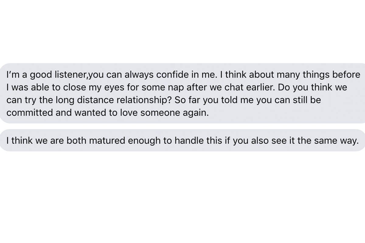 Sent to Andrea DeMeer Oct. 12, five days after first contact with scammer.