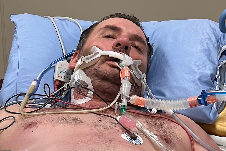 Morgan Witte, 48, was intubated and on a ventilator in hospital for two weeks because of COVID-19. (Photo submitted)