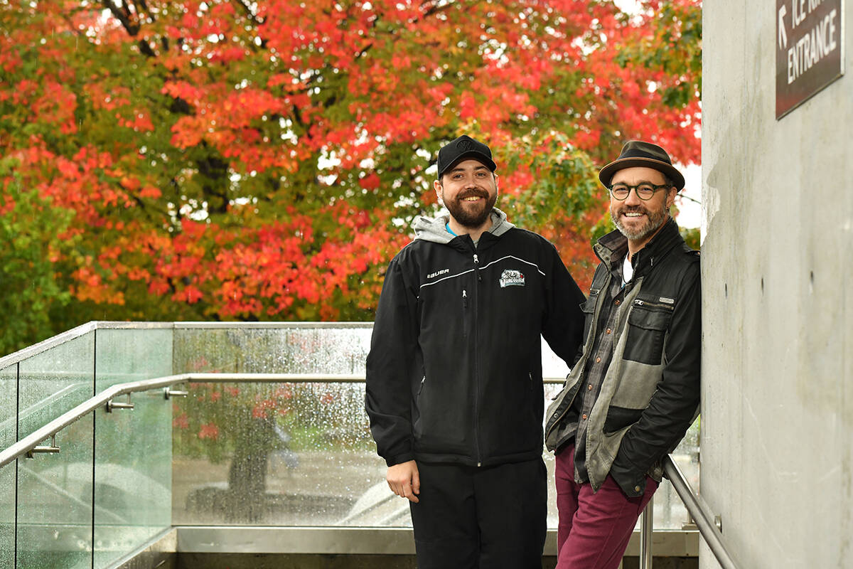 Stephen Gillis with his friend and kidney donor Michael Teigen. Both men had their surgeries at Vancouver General Hospital after Michael discovered he was a suitable donor, saving Stephens life. Visit vghfoundation.ca/angel-campaign to learn more.
