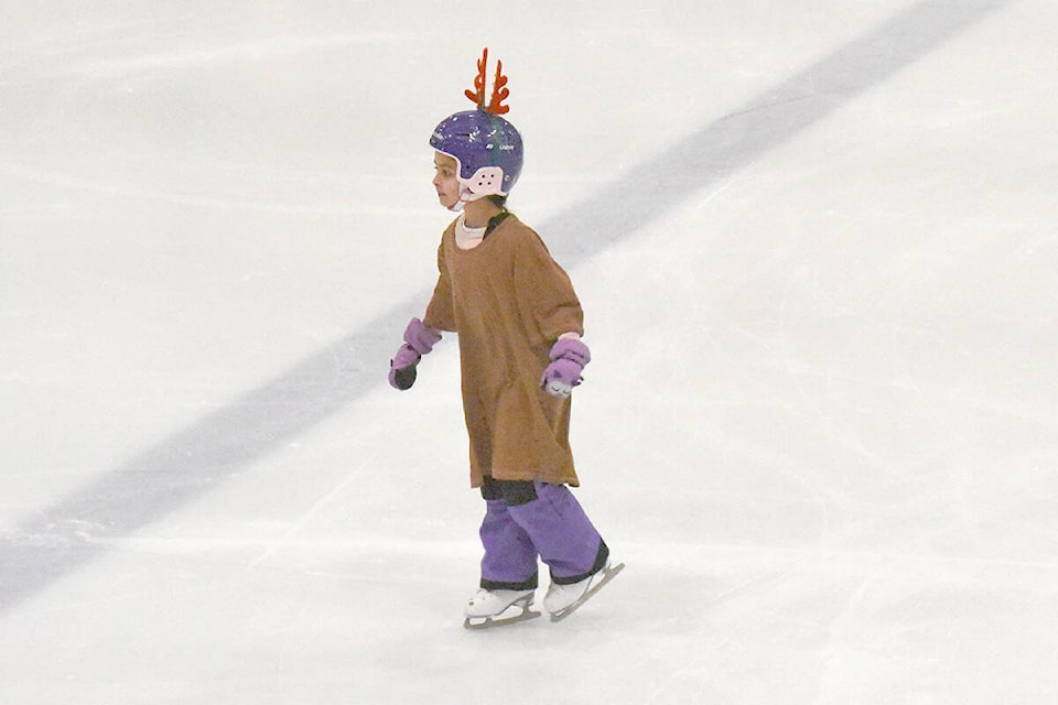 Reindeer were bounding across the ice during the Winter Showcase on Dec. 17. (Ruth Lloyd photos - Efteen)