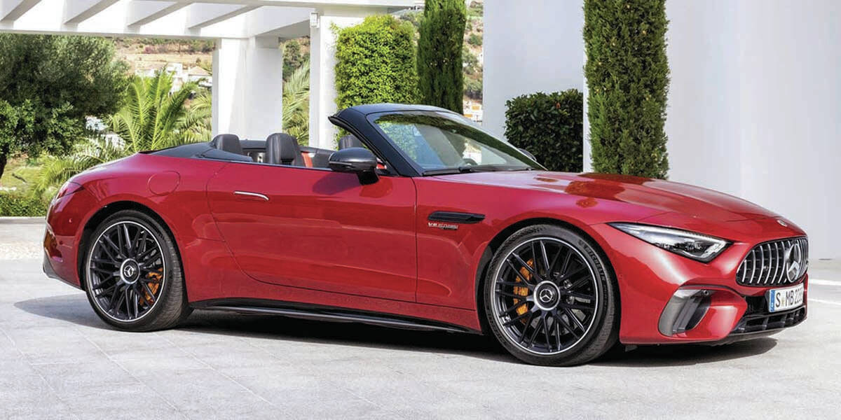 With the addition of a small rear seat, the Mercedes-AMG SL is bound to find more customers. PHOTO: MERCEDES-BENZ