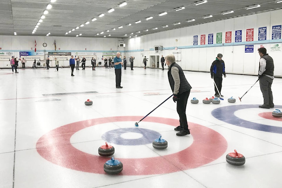 League play is wrapping up at the Williams Lake Curling Club. (Photo submitted)