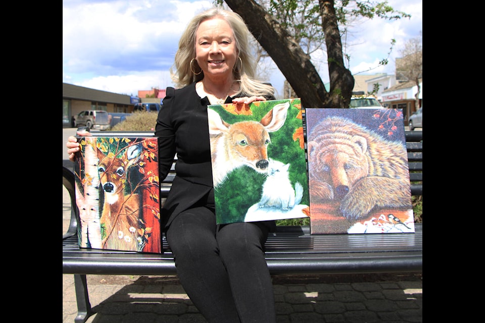 Lac La Hache’s Bonita Forsyth has combined her skills as a painter and writer to create children’s stories. (Patrick Davies photo - 100 Mile Free Press)