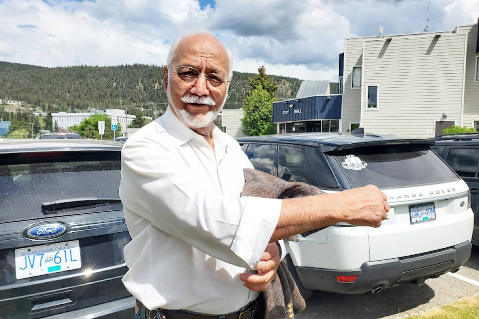 Former, long-time city councillor Surinderpal Rathor announced Wednesday, June 1, he is running for mayor and said he is ready to roll up his sleeves and get to work. (Monica Lamb-Yorski photo - Williams Lake Tribune)