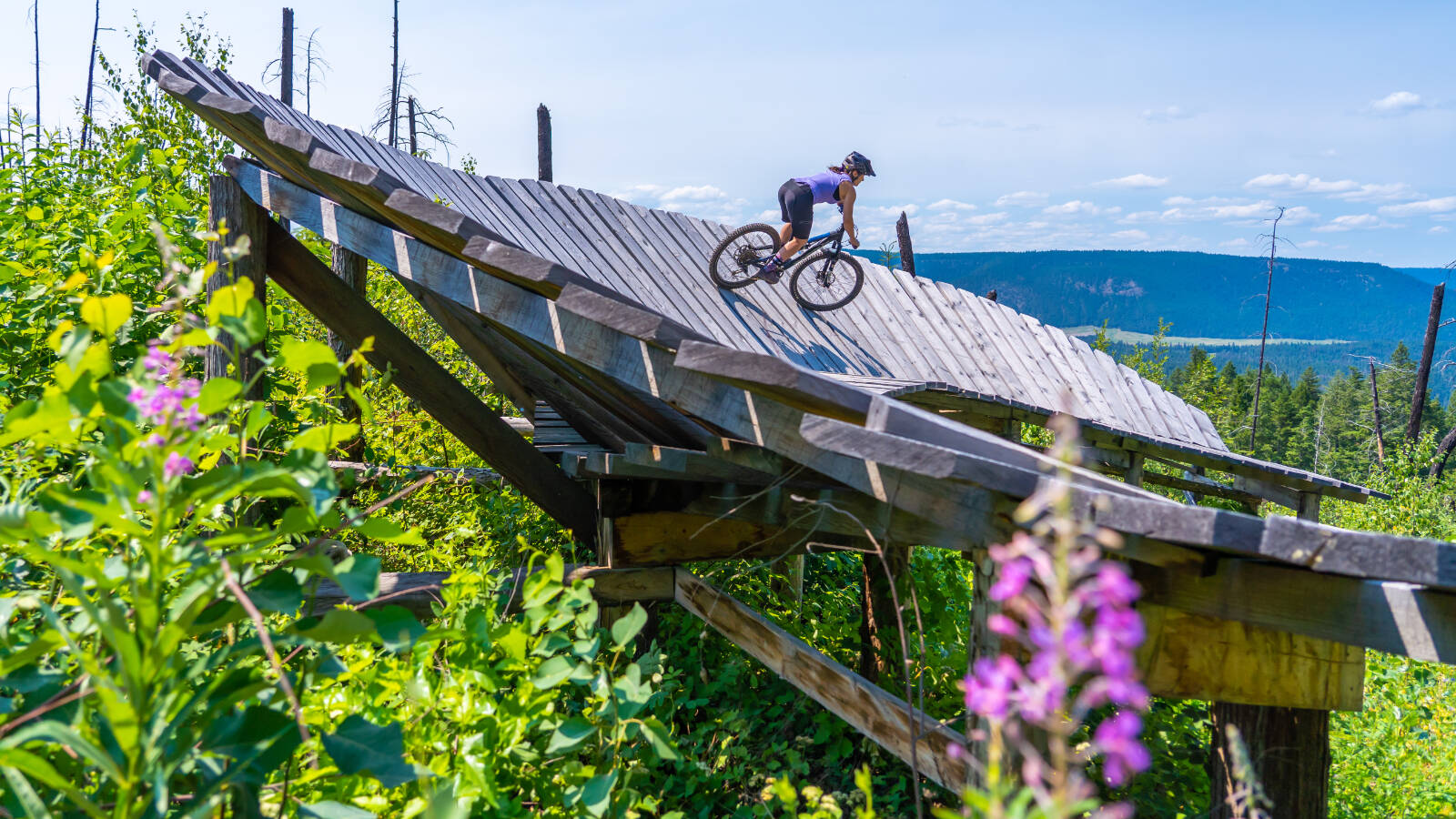 Prefer two wheels to two feet? The Cariboo has earned a well-deserved international reputation among mountain bikers. Photo courtesy Tourism Cariboo