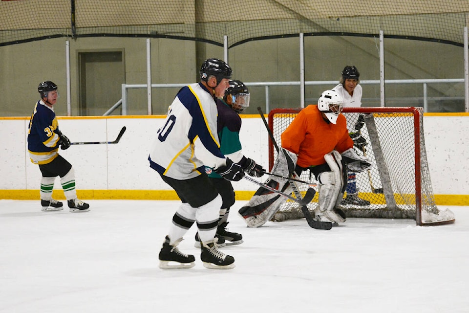 55-plus Shinny Hockey is happening every Tuesday and Friday at the Cariboo Memorial Recreation Complex. (Monica Lamb-Yorski photo - Williams Lake Tribune)