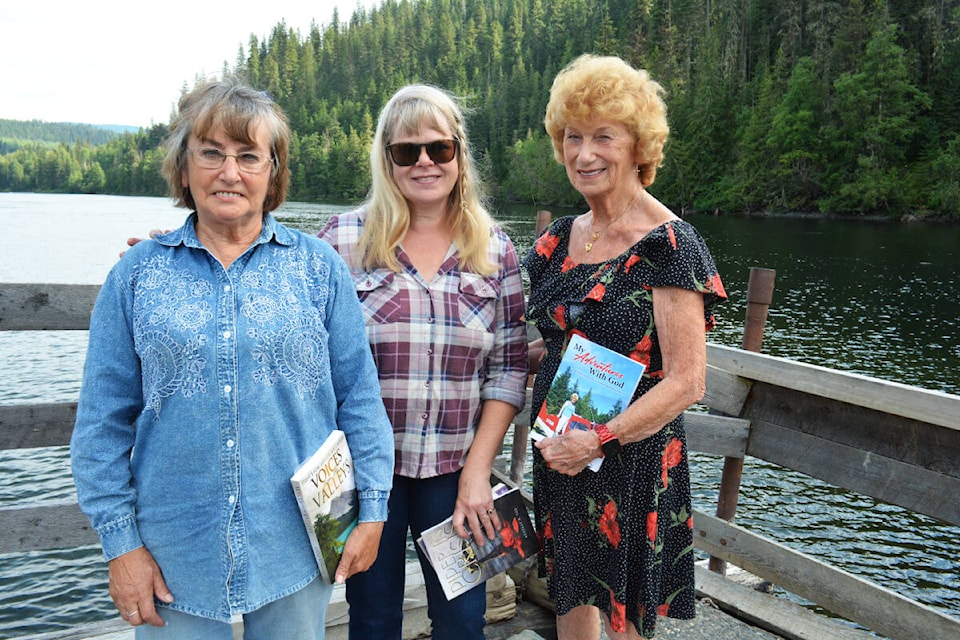 Likely residents Deanna MacBurney, left, Beverly Fox and Eleanor Cooper share a love for writing. (Monica Lamb-Yorski photo - Casual Country)