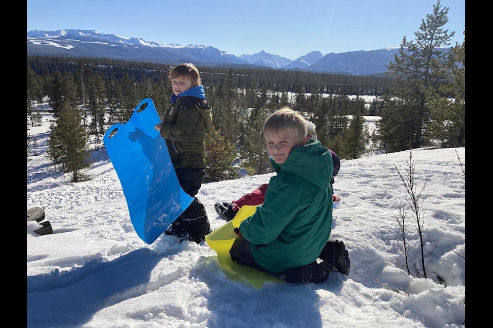 The Tatla Lake Elementary, Junior, Secondary School’s location is perfect for a winter playground. (Photo submitted)