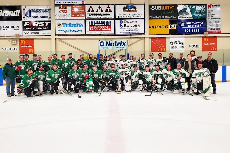 Williams Lake Stampeders past and present played a fun Alumni versus Stamps game Friday, Dec. 30, 2022. (Monica Lamb-Yorski photo - Williams Lake Tribune)