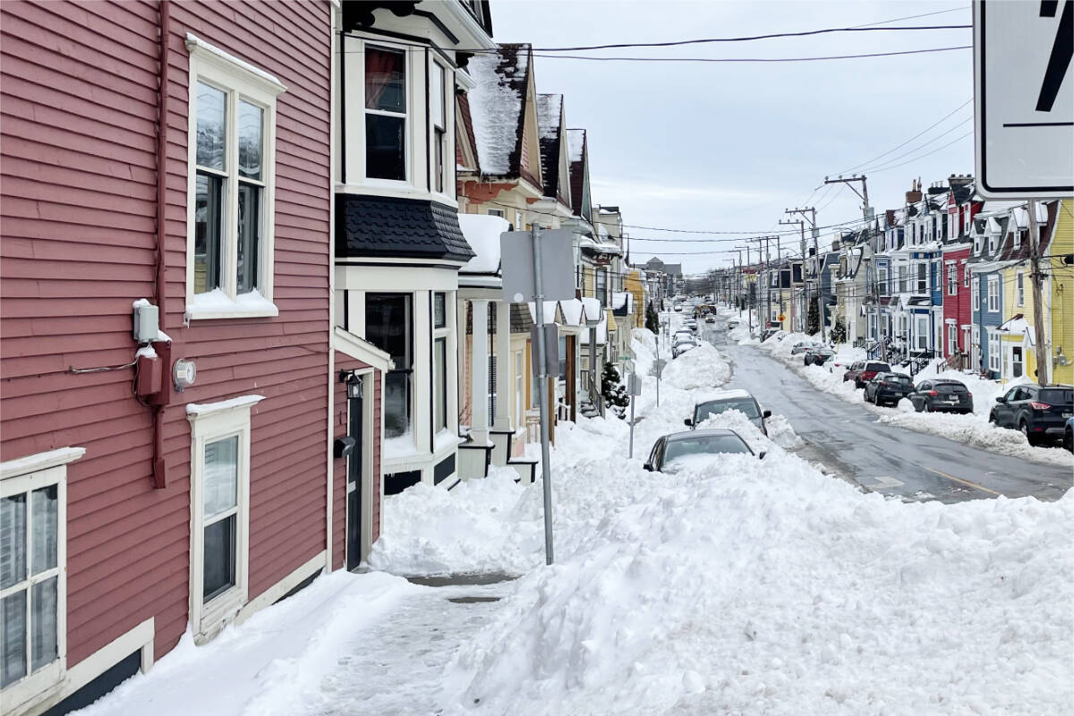 A recent storm in St. Johns, Newfoundland had one Tribune reporter thinking about street clearing and variable weather. (Ruth Lloyd photo - Efteen)