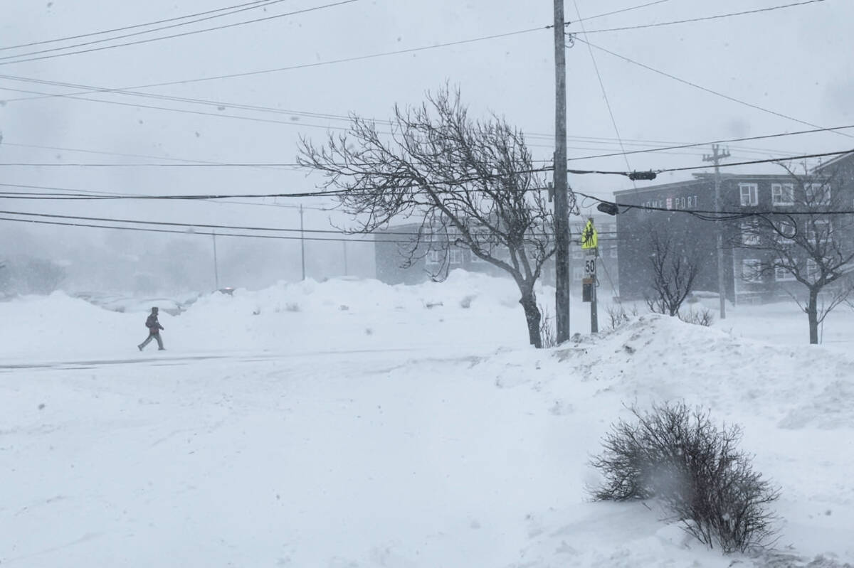 A recent storm in St. Johns, Newfoundland had one Tribune reporter thinking about street clearing and variable weather. (Ruth Lloyd photo - Efteen)