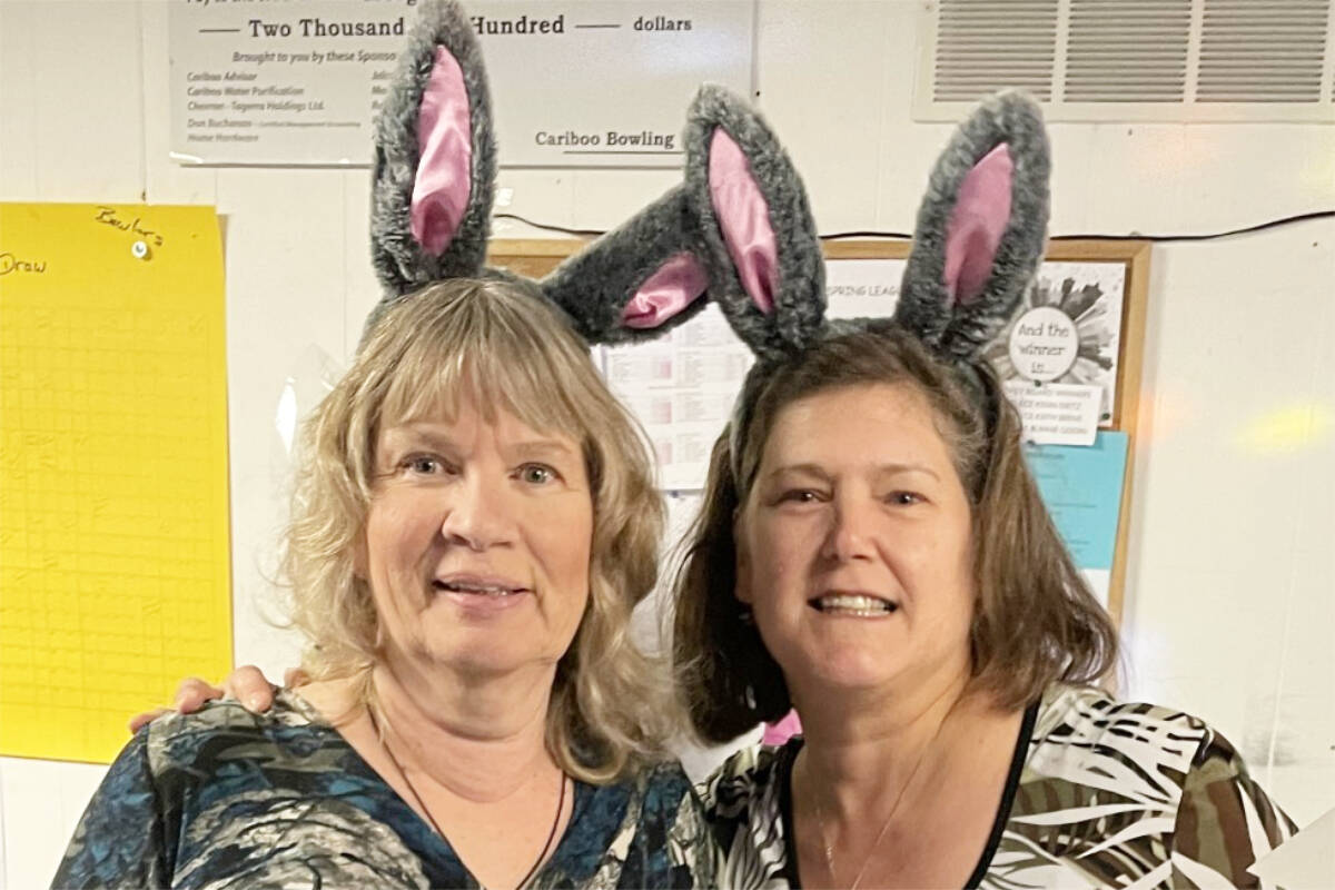 Susan Erlandson, left, and Leanne Schiemann were once again, making Bowling for Kids Sake happen in Williams Lake on March 31 and April 1, 2023, (BBBS photo)