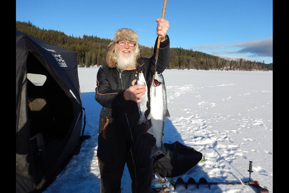 Philip Konrad may have Parkinson’s Disease but he hasn’t let that slow him down from living his life or ice fishing. (Photo submitted)