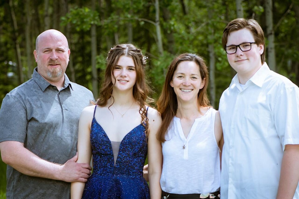 Nara Riplinger (second from the right) with her husband Randy, their daughter Madigan and son Daelin. (Photo submitted).