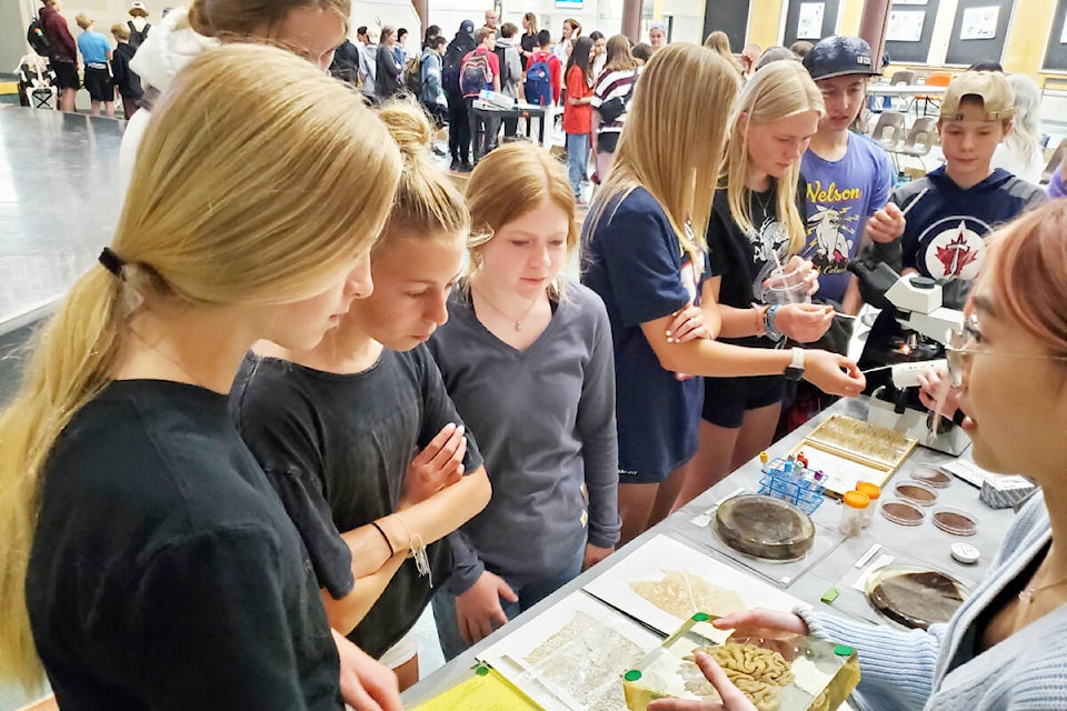 Students take in the Travelling Health Care Roadshow Thursday, May 18 at Lake City Secondary School. (Monica Lamb-Yorski photos - Williams Lake Tribune)